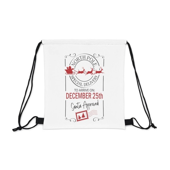 Santa Sack, Santa Delivery Sack, Christmas gift bag, Christmas gift bag for kids - Picture 6 of 7